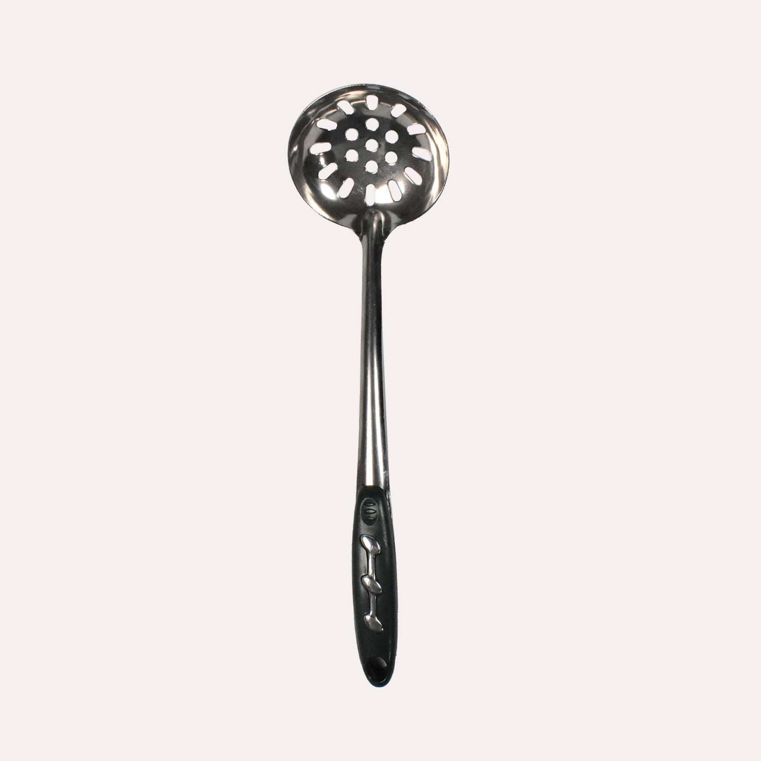 Stainless Steel Slotted Spoon with Vacuum Ergonomic Handle, Comfortable Grip Design Strainer Ladle for Kitchen DeoDap Stainless Steel Slotted Spoon with Vacuum Ergonomic Handle, Comfortable Grip Design Strainer Ladle for Kitchen DeoDap